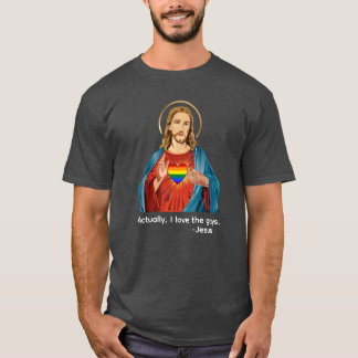 EIGENTLICH LIEBE ICH SCHWULE. JESUS LIEBT LGBTQ+ T-Shirt