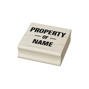 Eigentum an Individuelle Name Gummistempel