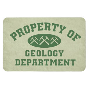 Eigentum der Abteilung Geologie Magnet