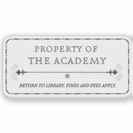 Eigentum der Akademie Sticker