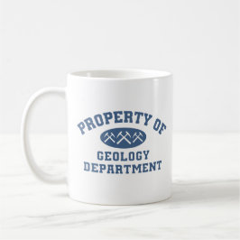 Eigentum der Geologie-Abteilung Kaffeetasse