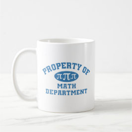 Eigentum der Mathematikabteilung (blau) Kaffeetasse