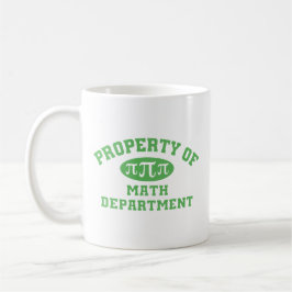 Eigentum der Mathematikabteilung (grün) Kaffeetasse