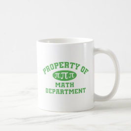 Eigentum der Mathematikabteilung (grün) Kaffeetasse