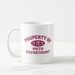 Eigentum der Mathematikabteilung Kaffeetasse