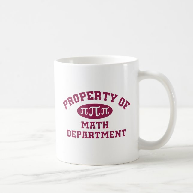Eigentum der Mathematikabteilung Kaffeetasse (Rechts)