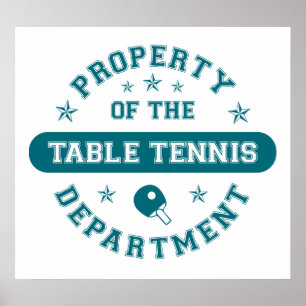 Eigentum der Tischtennis-Abteilung Poster