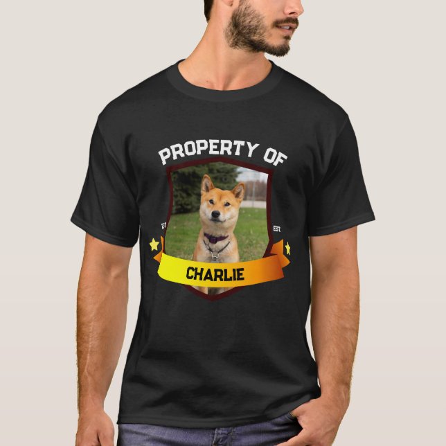 Eigentum des Besitzers des Hundes Haustier Vater M T-Shirt (Vorderseite)