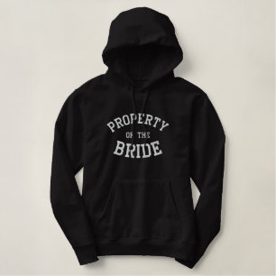 Eigentum des Bräutigams - Benutzerdefiniert Bestickter Hoodie