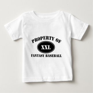 Eigentum des Fantasie-Baseballs Baby T-shirt