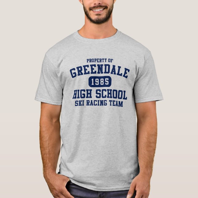 Eigentum des Greendale High School Ski Racing Team T-Shirt (Vorderseite)