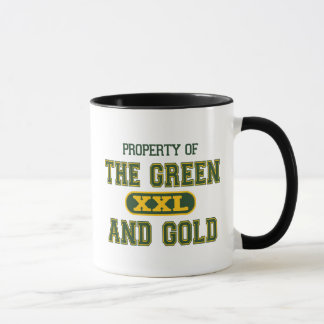 Eigentum des Grüns und des Gold1 Tasse