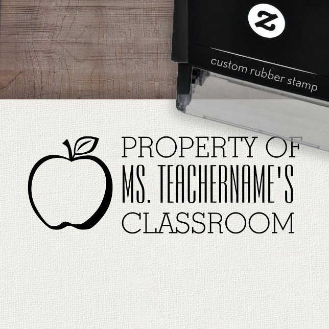 Eigentum des Klassenamtes Permastempel (Custom Teacher Stamp - Self Inking Rubber Stamp)