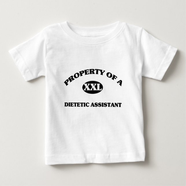 Eigentum eines DIÄTETISCHEN ASSISTENTEN Baby T-shirt (Vorderseite)