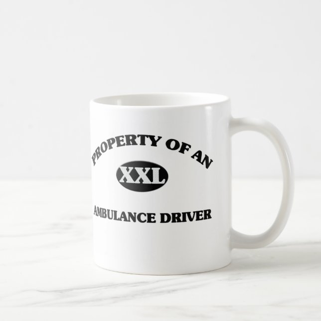 Eigentum eines KRANKENWAGEN-FAHRERS Kaffeetasse (Rechts)
