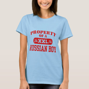 Eigentum eines russischen Jungen T-Shirt