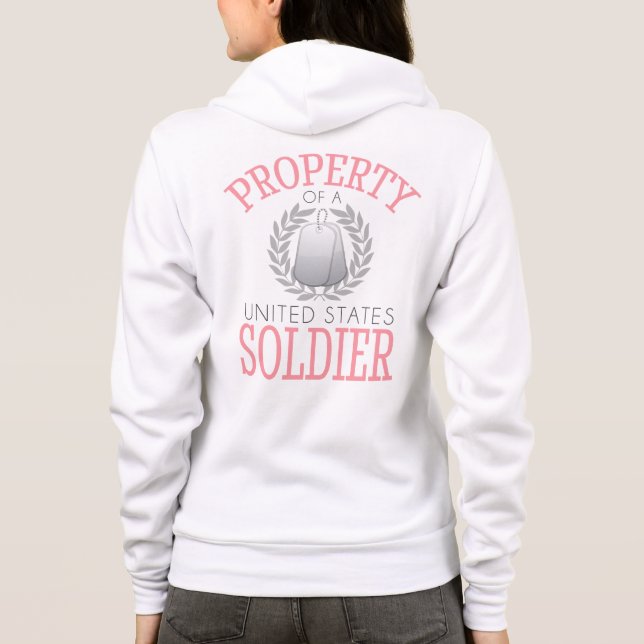 Eigentum eines Soldaten der USA Hoodie (Rückseite)