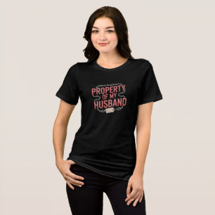 Eigentum meines Ehemännchens Hochzeitsstipendiaten Tri-Blend Shirt