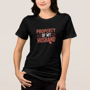 Eigentum meines Mannes Hochzeit T-Shirt Tri-Blend Shirt