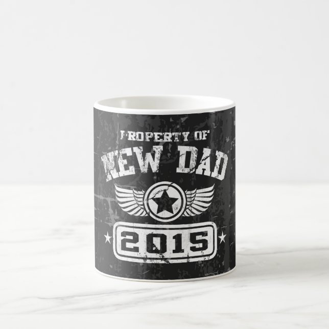 Eigentum neuen Vaters 2015 Kaffeetasse (Mittel)