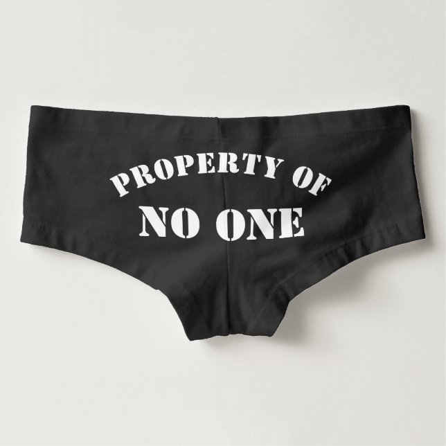 Eigentum ohne eine Boyshorts Unterwäsche (Rückseite)