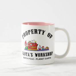 Eigentum Sankt des Werkstatt-Geschenks Zweifarbige Tasse