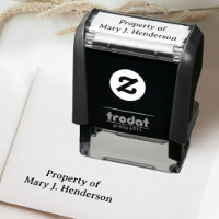 Eigentum Selbstfärbender Namensstempel