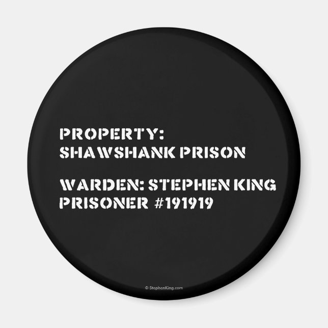 Eigentum: Shawshank Gefängnis Magnet (Vorne)