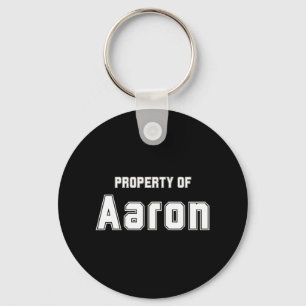Eigentum von Aaron Funny Bachelorette Geschenke fü Schlüsselanhänger