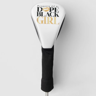 Eigentum von Dope Black Girl Custom Golf Head Cove Headcover