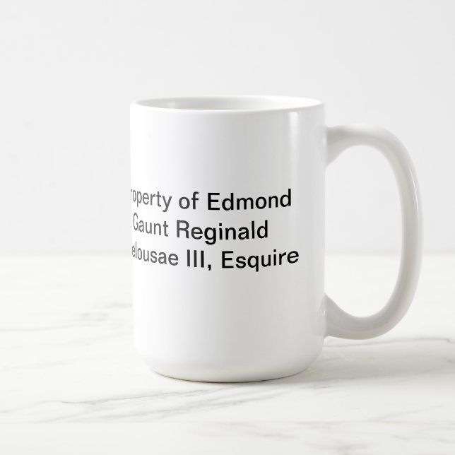 Eigentum von Edmond-Tasse Kaffeetasse (Rechts)