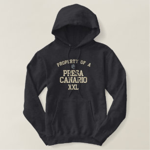 Eigentum von einem Presa Canario Bestickter Hoodie