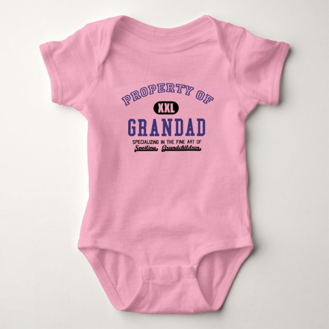 Eigentum von Grandad Baby Strampler (Vorderseite)