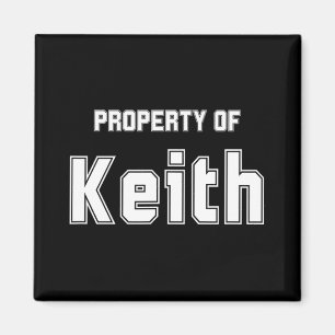 Eigentum von Keith Funny Bachelorette Geschenke fü Magnet