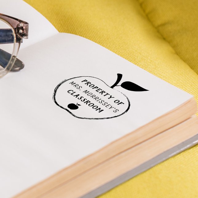 Eigentum von | Personalisiert | Apple Permastempel (Property Of | Personalized | Apple Self-inking Stamp)