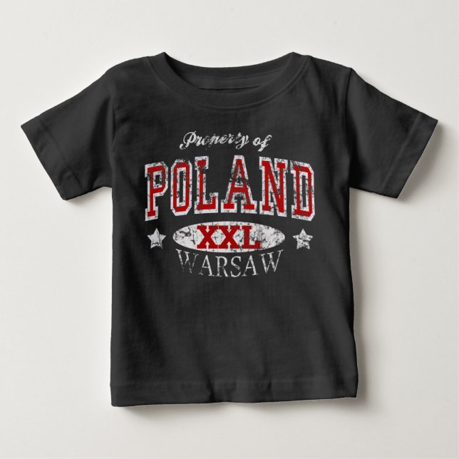 Eigentum von Polen Warschau Baby T-shirt (Vorderseite)
