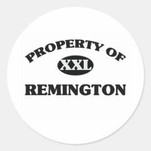 Eigentum von REMINGTON Runder Aufkleber