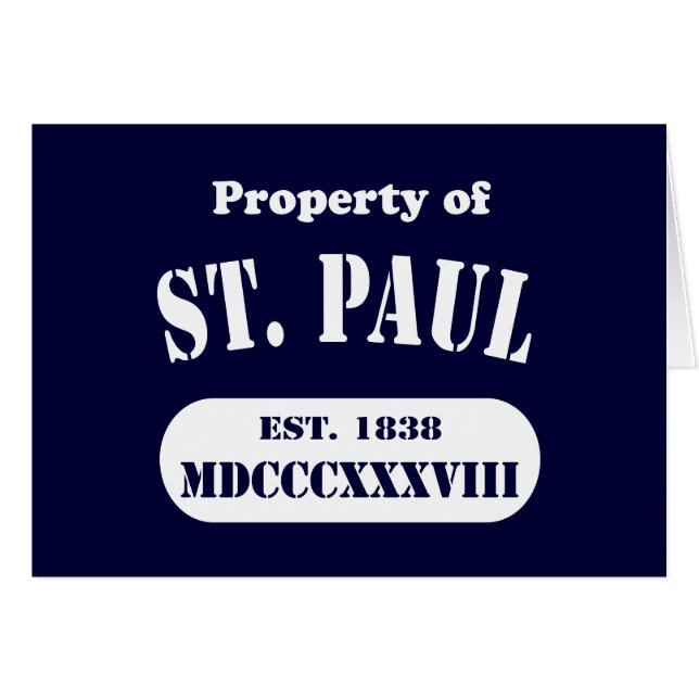 Eigentum von St. Paul (Vorderseite (Horizontal))