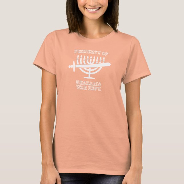 Eigentum von T-Shirt Khazaria Krieg Dept.womens (Vorderseite)