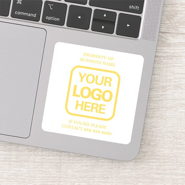 Eigentum von White | Gold-Logo Aufkleber (Detail)
