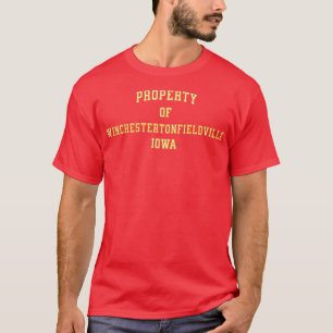 Eigentum von Winchestertonfieldville Iowa T-Shirt