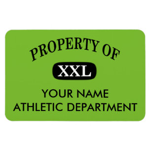 Eigentum von XXL Ihr Name Magnet