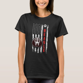 Eigentümer des Beagle "American Flag Beagle Mama B T-Shirt