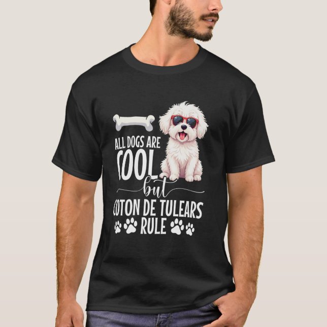 Eigentümer des Coolen Hundes Coton De Tulea T-Shirt (Vorderseite)