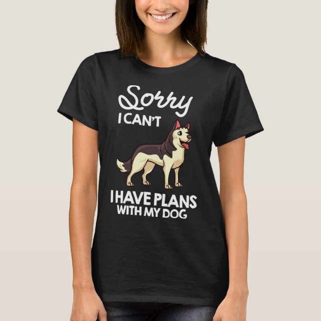 Eigentümer des sibirischen Husky-Hundes 1 T-Shirt (Vorderseite)