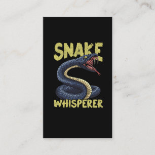 Eigentümer von Funny Snake Whisperer Animal Repti Visitenkarte