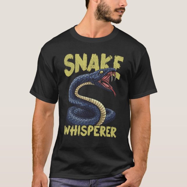 Eigentümer von Funny Snake Whisperer Animal Reptil T-Shirt (Vorderseite)
