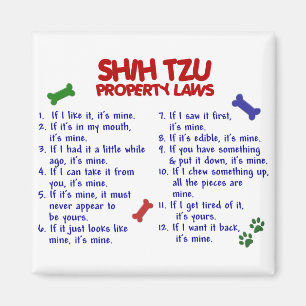 Eigentums-Gesetze 2 SHIH TZU Magnet