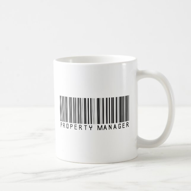 Eigentums-Manager-Bar-Code Kaffeetasse (Rechts)