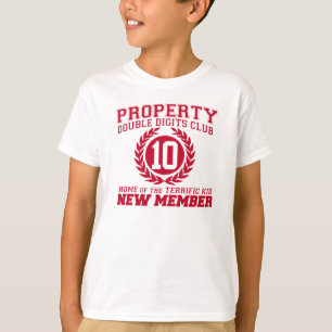 EIGENTUMS-ZWEISTELLIGE ZAHLEN schlagen neues T-Shirt